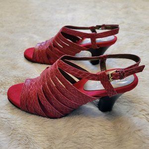 Aerosoles High Heeled Red Shoes, size 8